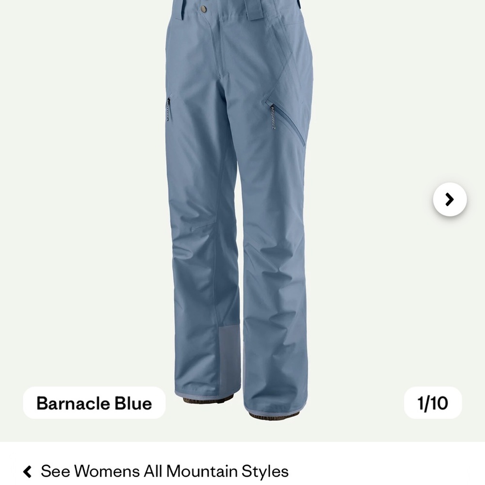 Patagonia | teal / blue-green/ ❄️ snowboarding 🏂 pants
